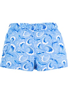Gold Class Kidswear Boys Fish and Wave Patterned Swim Shorts  - Image 3