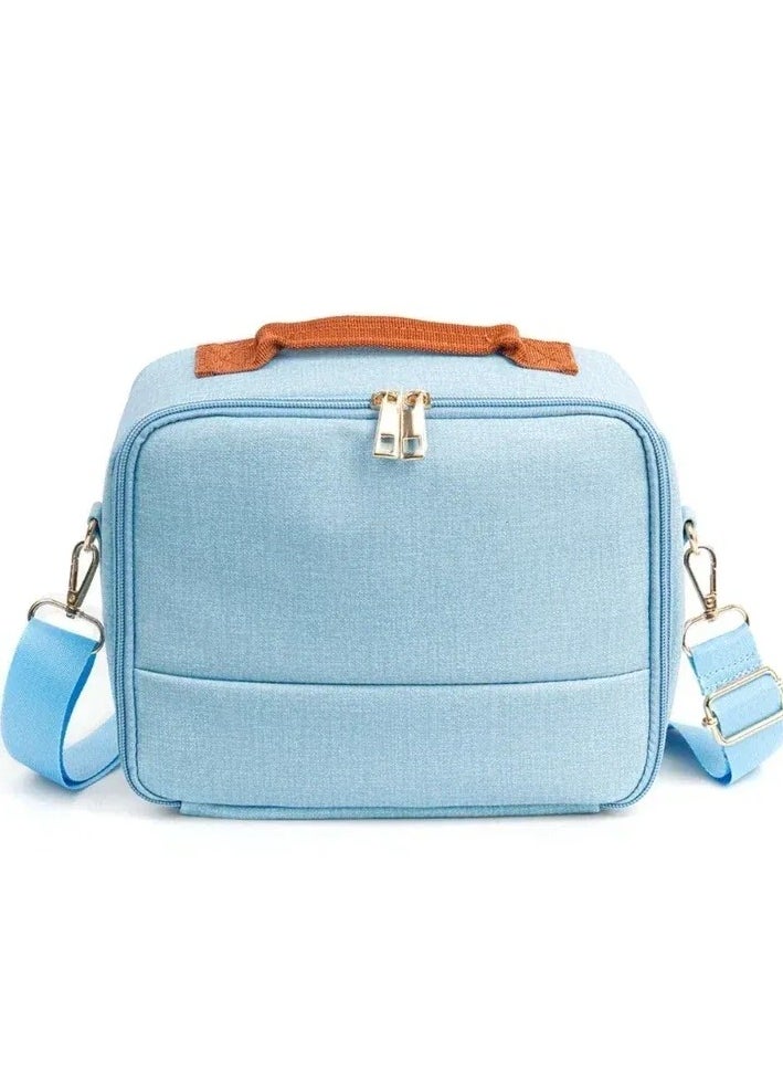O Ozone - Universal Portable Camera Case for Fujifilm Instax Mini 12/11/99/9/EVO/40/90/Link2/DSLR Cameras Protective Camera Bag with Shoulder Strap- Blue - Image 1