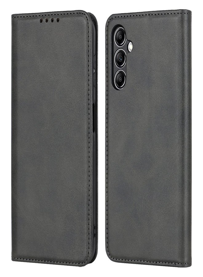 iCoverCase for Samsung Galaxy A14 5G Wallet Case with Card Holder, Magnetic Premium PU Leather Kickstand Feature Card Slots Flip Cover Case (Dark Gray) - Image 1