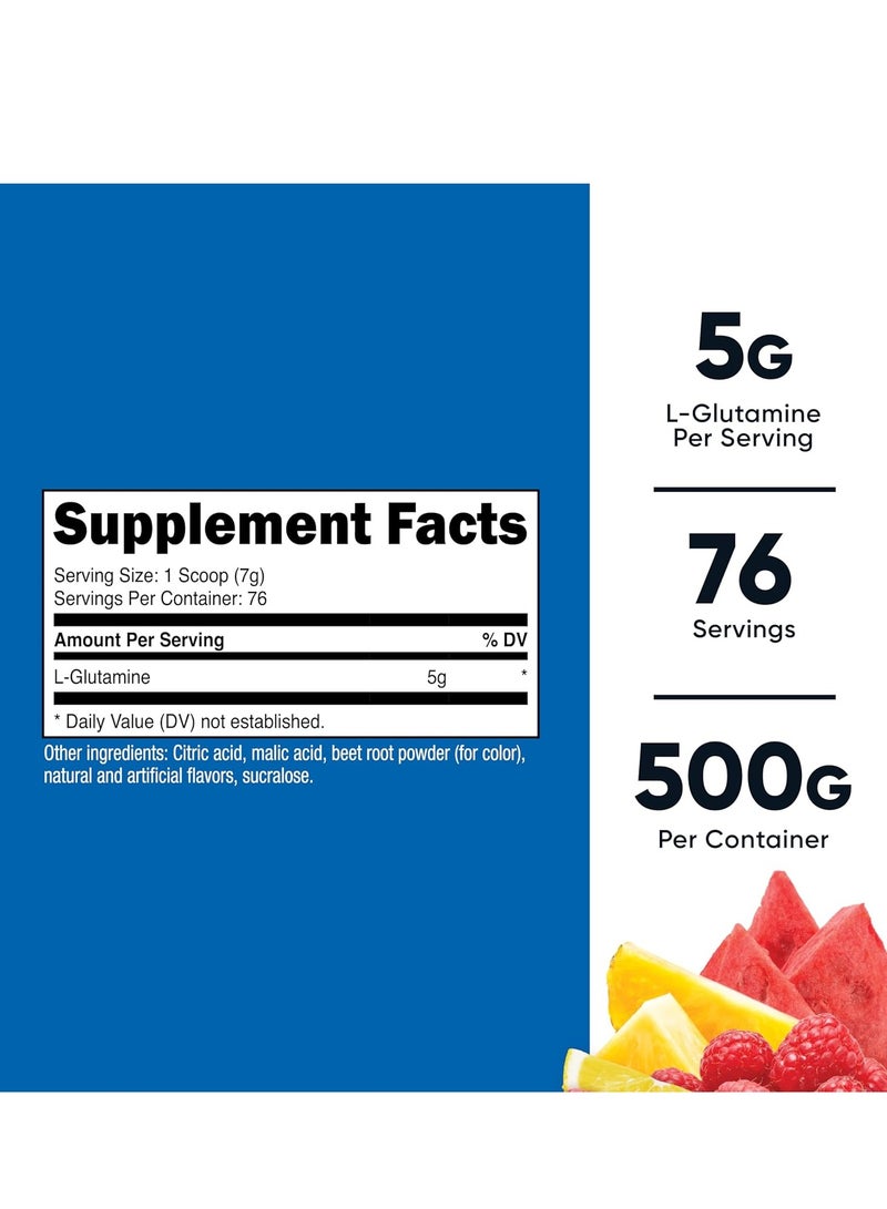 مسحوق إل-جلوتامين من نيوتريكوست بنكهة الفواكه ٥٠٠ غرام - Image 2