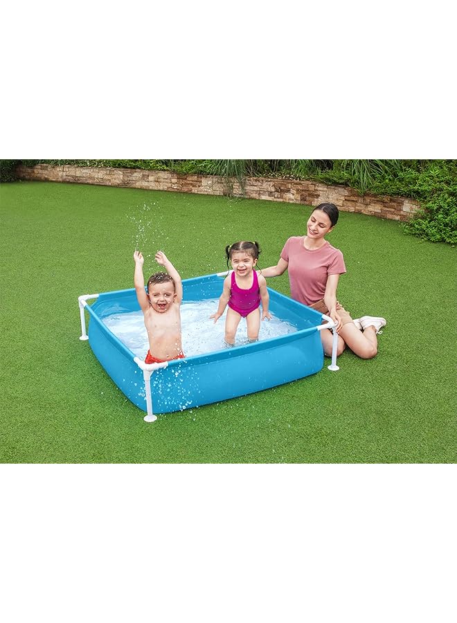 Bestway | Rectangular Baby Pool Above Ground Pool Small Pool For Kids And Toddlers 122X122X30Cm 26 56217 Green - Image 2