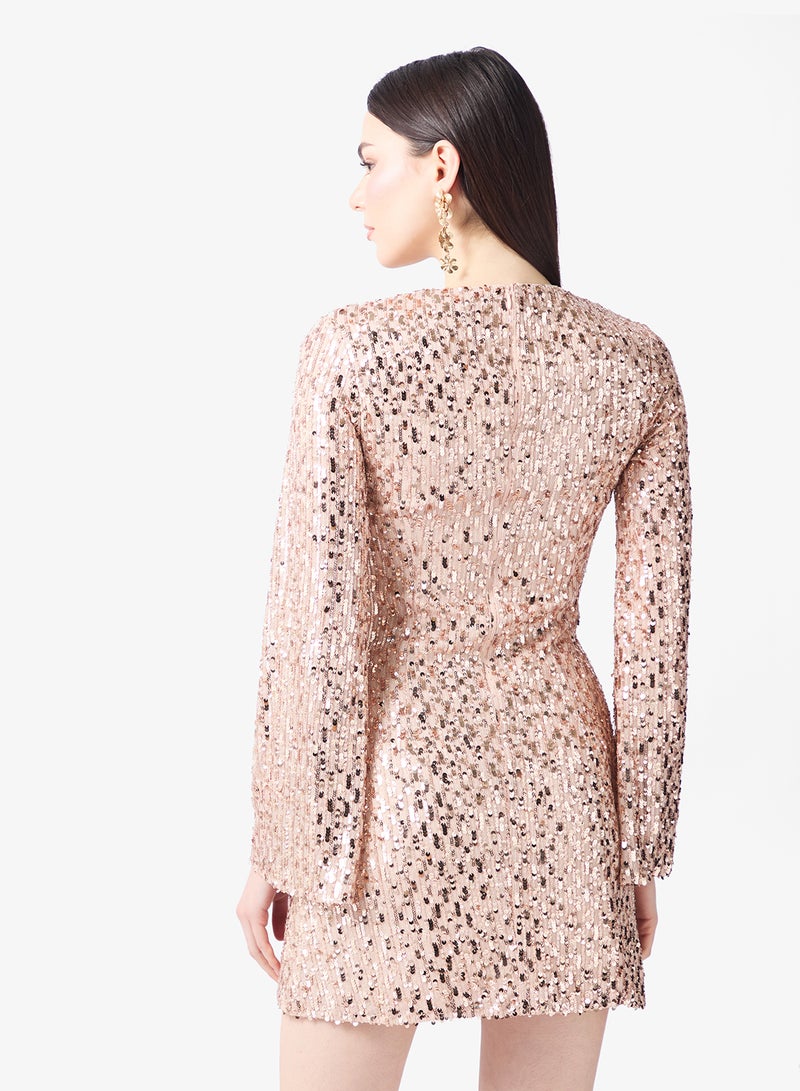 Jaded Rose Stylish Modern Twist Short Dress - Image 2