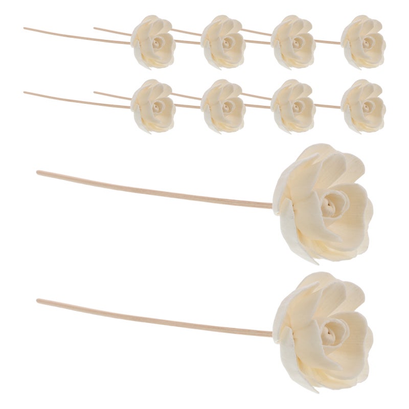 10pcs Artificial Flower Diffuser Sticks, Diffuser Stick Fragrance Accessories Replacement Refill Decorative for Home Office SPA - Image 1