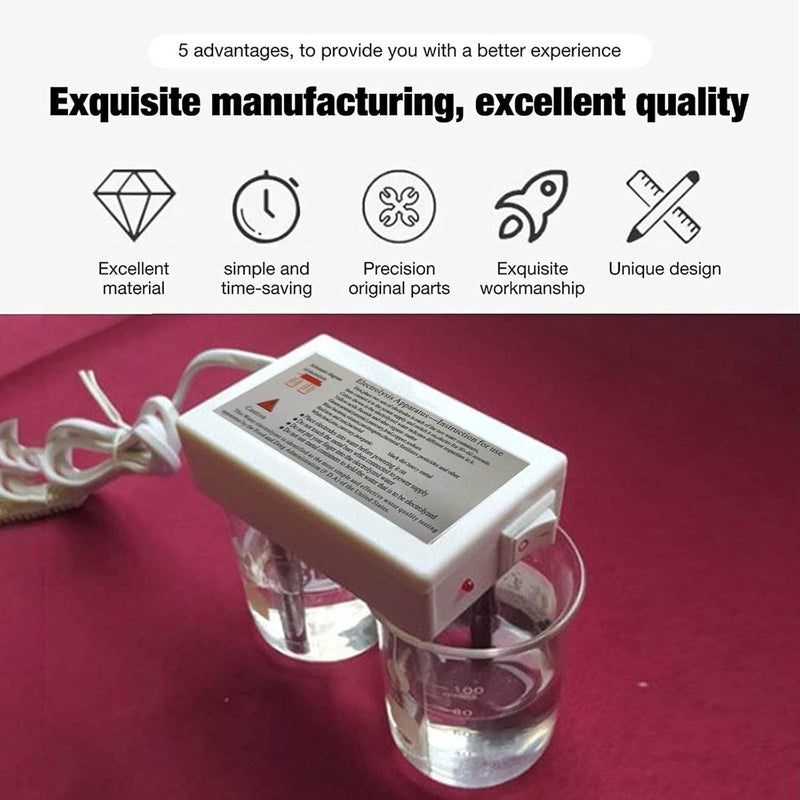klarako Electrolysis Water Machine, Water Quality Tester, Electrolyzer Machine Testing Meter, Water Electrolyzer, Hard Water Test Apparatus TDS Quick Water Testing Tool, Portable Water Quality Meter for Purif - Image 2