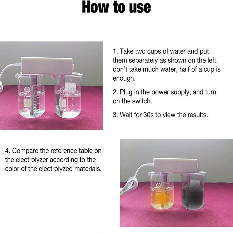klarako Electrolysis Water Machine, Water Quality Tester, Electrolyzer Machine Testing Meter, Water Electrolyzer, Hard Water Test Apparatus TDS Quick Water Testing Tool, Portable Water Quality Meter for Purif - Image 4