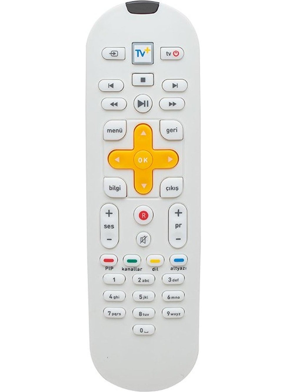 Turkcell Satellite Remote Turkcell Tv+ Plus with Buttons and No Text