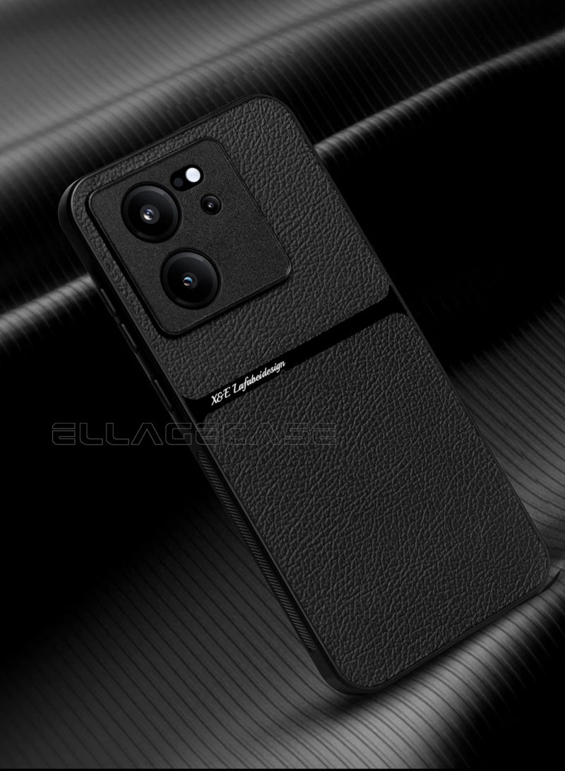ELLAGECASE حافظة درجة الأعمال لهاتف Xiaomi 13T 2023 / 13T Pro / K60 Ultra، رقيقة جداً، مع لوحة مغناطيسية مدمجة، شحن لاسلكي، مقاومة للصدمات، حماية كاملة لعدسة الكاميرا - Image 5