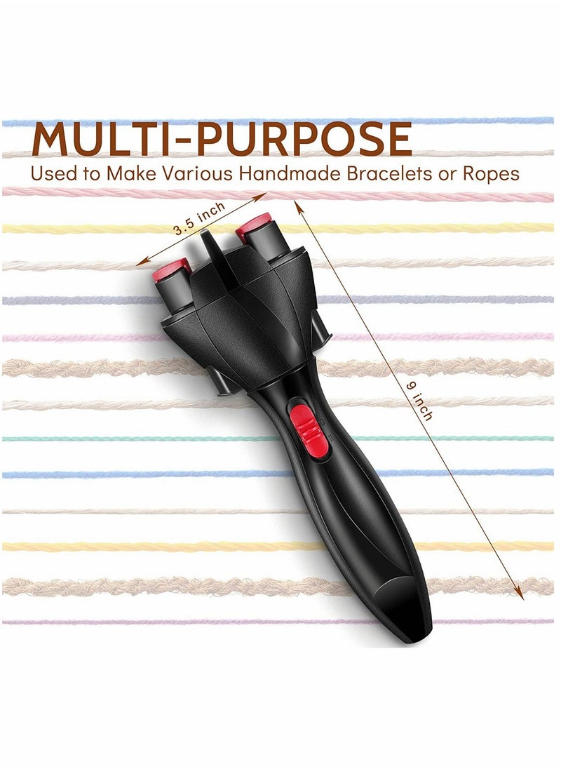 Y&D - Automatic Hair Braider Set, Electronic Braiding Tool Machine, Braid Maker Twister DIY Tool, with Rat Tail Comb and Crocodile Clips, for Tangling Styling 7 Pieces - Image 1