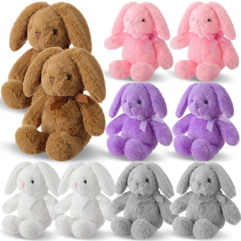 Arrowbash 10 Pcs 135 Inch Plush Easter Bunny Stuffed Animal Stuffed Bunny Rabbit Toy for Baby Toddler and Kids Cute and Cuddly Friend for Boy or Girl Great Gift for Easter Christmas Birthday - Image 3