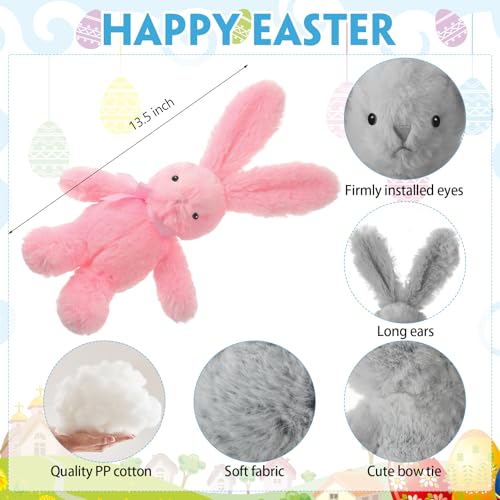Arrowbash 10 Pcs 135 Inch Plush Easter Bunny Stuffed Animal Stuffed Bunny Rabbit Toy for Baby Toddler and Kids Cute and Cuddly Friend for Boy or Girl Great Gift for Easter Christmas Birthday - Image 5