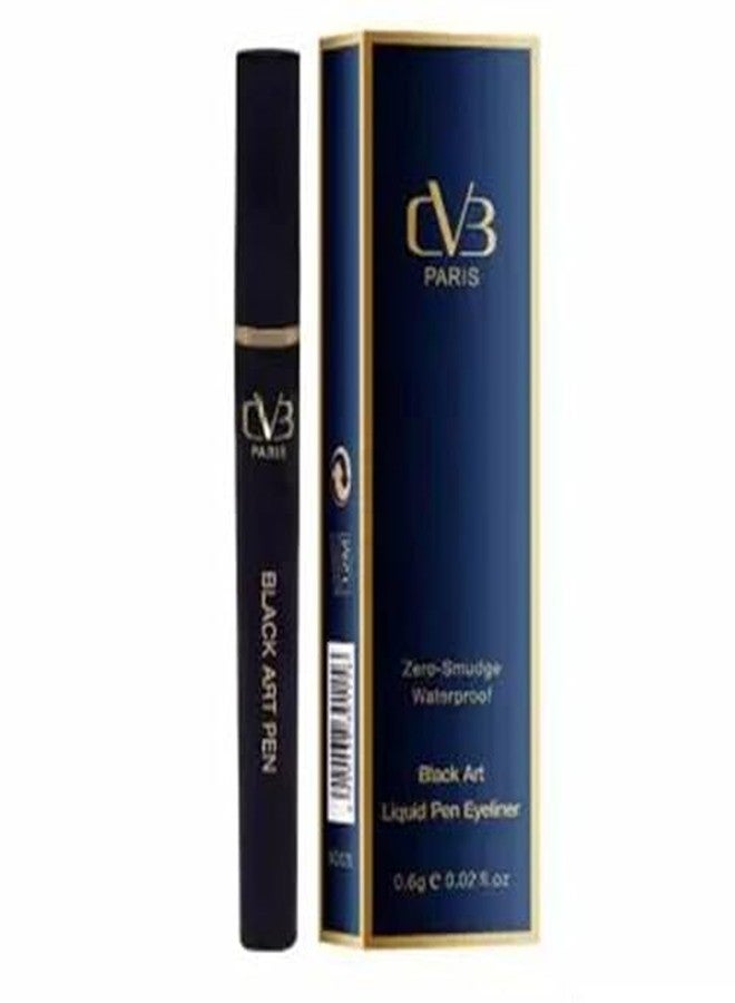 CVB C05 Black Art Liquid Pen Eyeliner | Zero-Smudge, Waterproof Matte Finish | Precision Felt Tip for Bold, Long-Lasting Eye Definition - Image 1