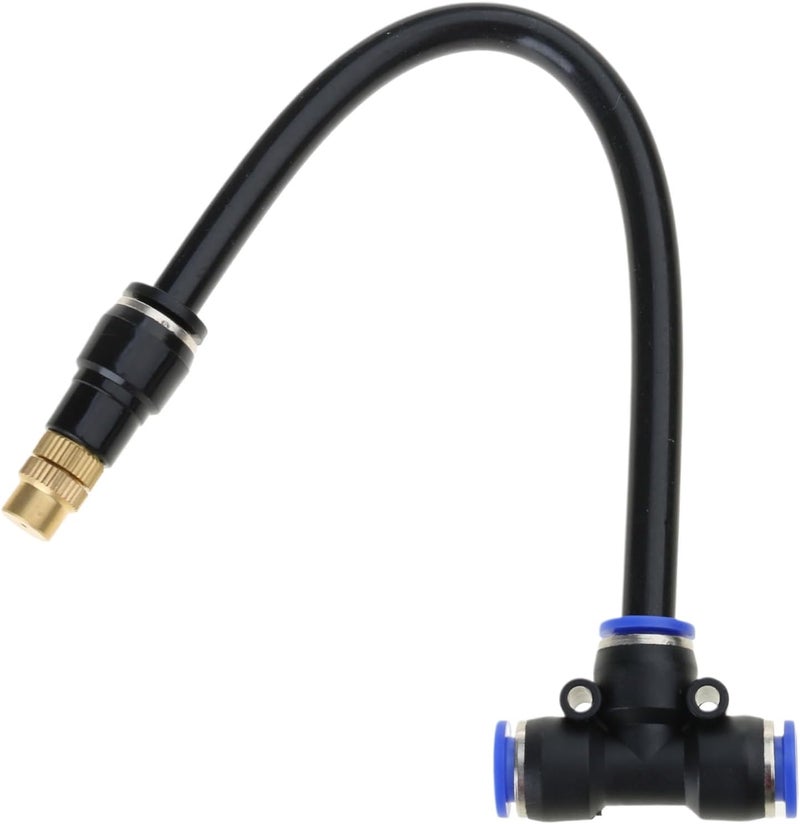 Pressure Misting Water Mist Nozzle Spray Nozzles Fog Sprayer Garden Quick Connector Adjustable Bending Three-way Connector - Image 5