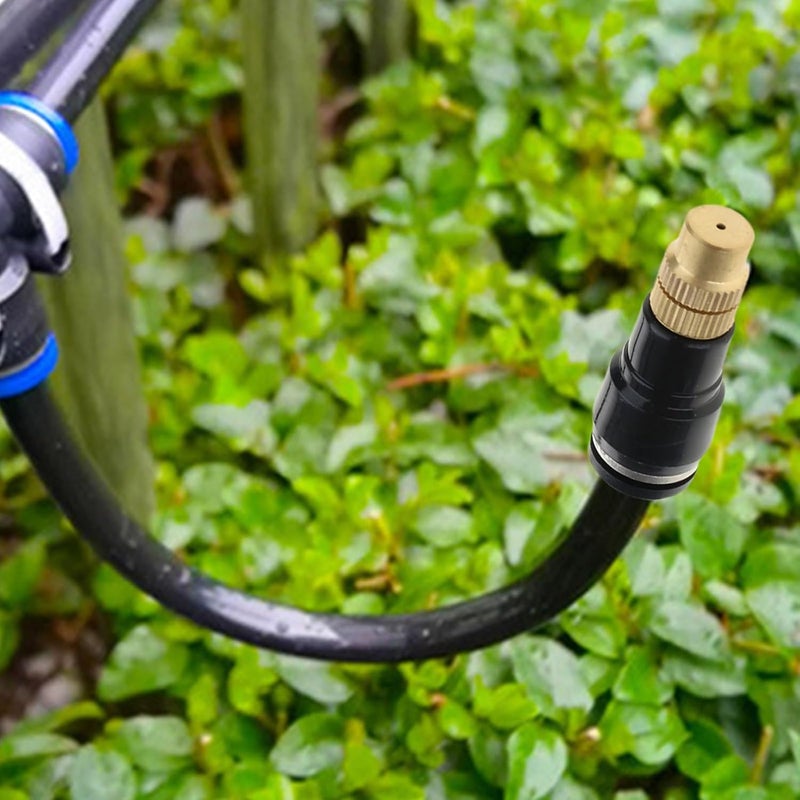 Pressure Misting Water Mist Nozzle Spray Nozzles Fog Sprayer Garden Quick Connector Adjustable Bending Three-way Connector - Image 3