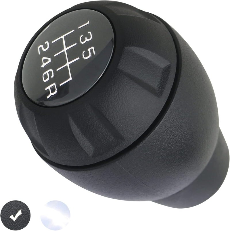 APPERFiT Shift Shifter Knob for Manual Transmission Black Compatible with Jeep Wrangler JK 2011 2012 2013 2014 2015 2016 2017 2018 Gear Shifter - Image 1