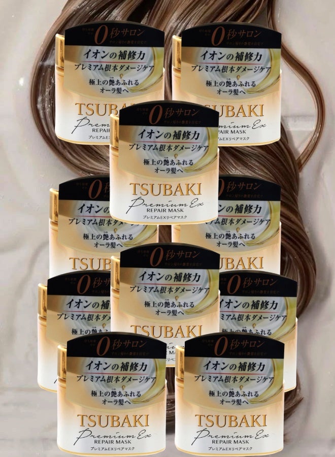 تسوكابي 10 قطع قناع الشعر تسوباكي بريميوم إكس ريبير من شيسيدو 180جرام - Image 1