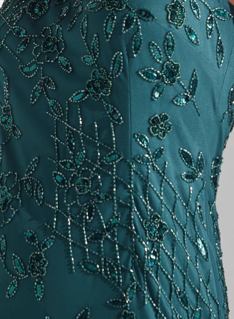 Namshi x Embroidered Sleeveless Dress
