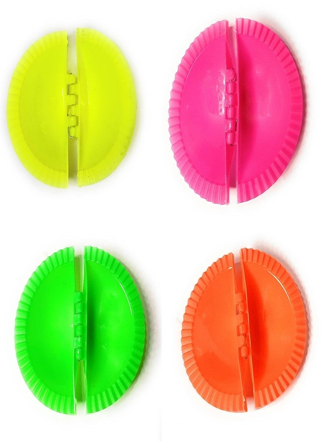 DiBha Plastic Karanji Gujiya Maker Mould, Mold, Sancha for Festivals,Holi Multicolor Set of 4 (Diameter- 10cm) - Image 5