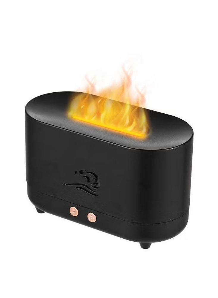 3-in-1 Essential Oil Diffuser Flame Light with 2 Brightness Aromatherapy Mist Humidifier Quiet Aroma Air Diffuser Aroma Humidifier