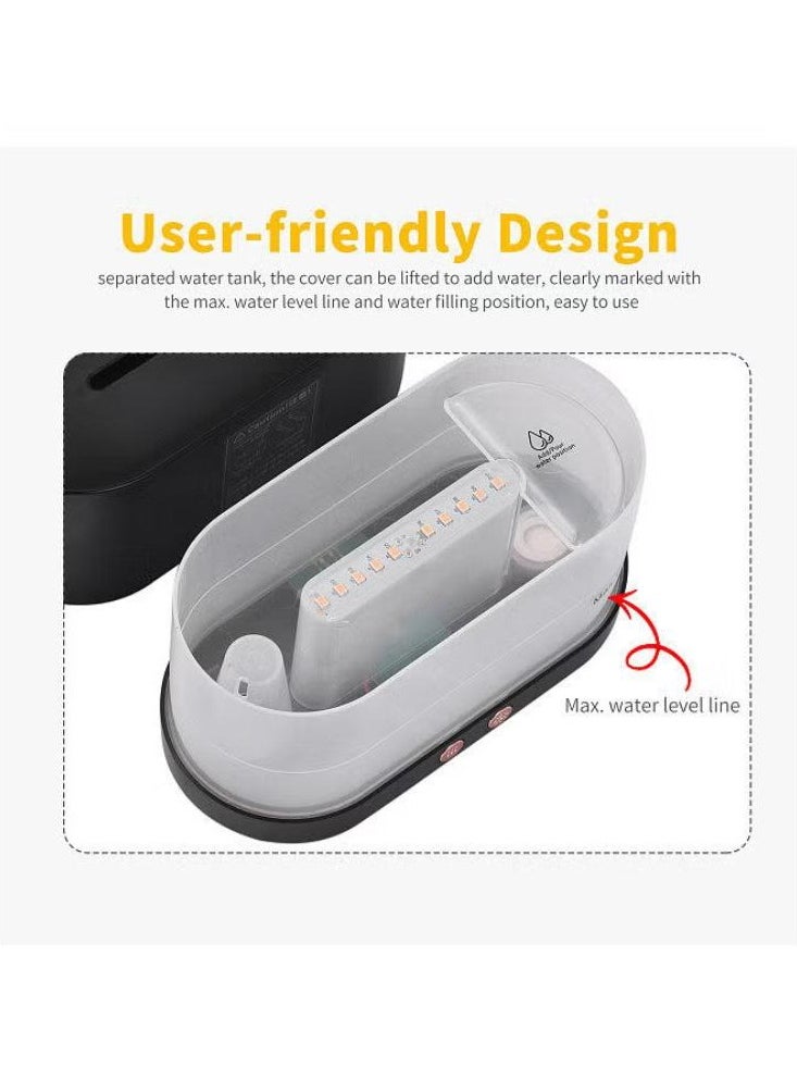 3-in-1 Essential Oil Diffuser Flame Light with 2 Brightness Aromatherapy Mist Humidifier Quiet Aroma Air Diffuser Aroma Humidifier