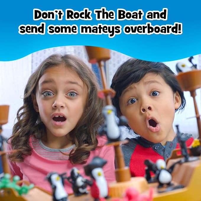 PlayMonster Dont Rock the Boat Board Games for Family Night, Hand & Eye Coordination | Family Game, Kids Games, Multi-Player, Board Games for Family Night, Preschool Toys, Hand-Eye-Coordination Game - Image 2