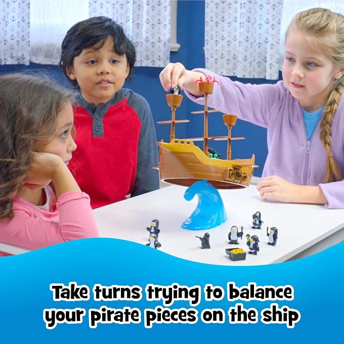 PlayMonster Dont Rock the Boat Board Games for Family Night, Hand & Eye Coordination | Family Game, Kids Games, Multi-Player, Board Games for Family Night, Preschool Toys, Hand-Eye-Coordination Game - Image 3