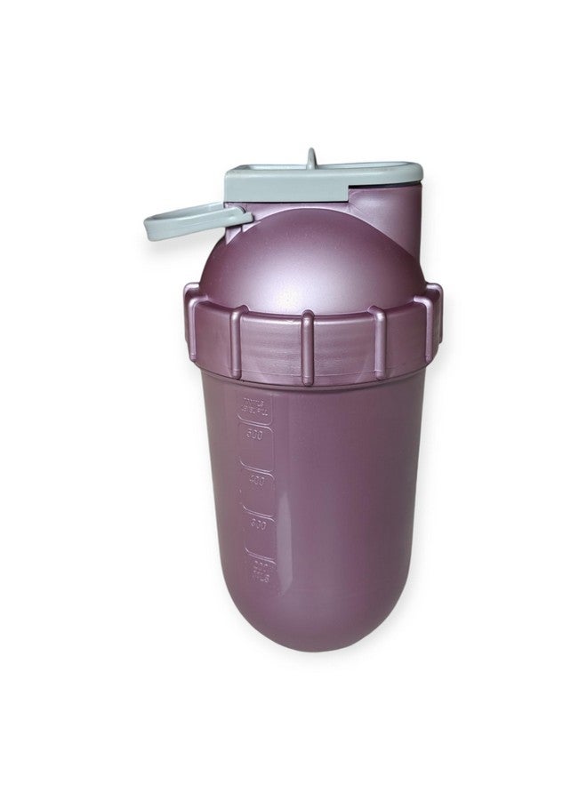 NETMAX NETMAX® Leakproof Suppliment Shaker Botttle With Inbuilt Spring - 700ML (MATTE PURPLE, 700 ML)  - Image 3