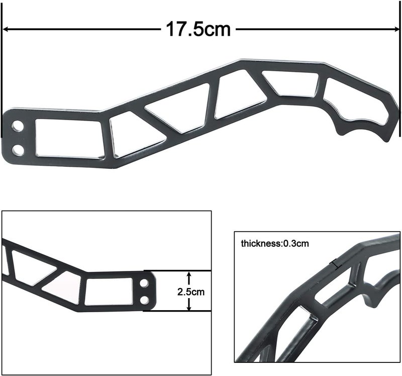 CPOWACE 4PCS X3 Door Handles for Can Am Maverick X3 Max Turbo 2017-2021 - Black Metal Latches - Image 3