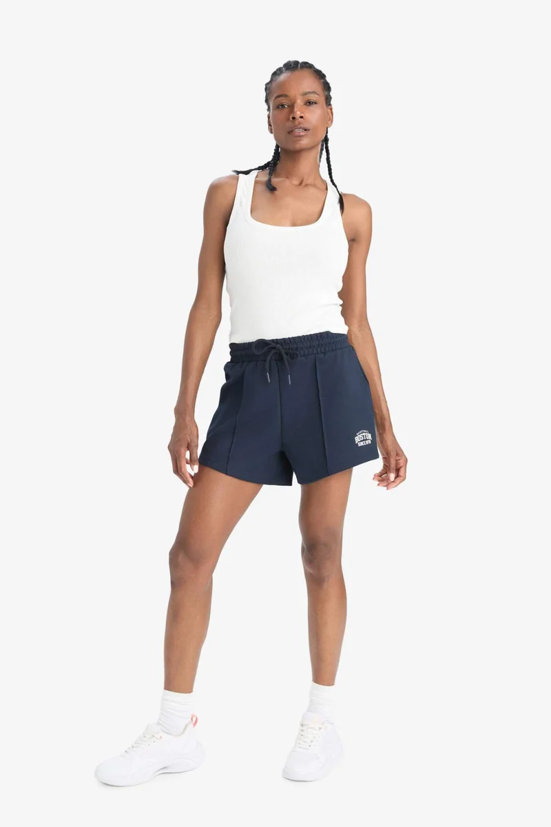 ديفاكتو DeFactoFit Flexible Waist White Sports Shorts