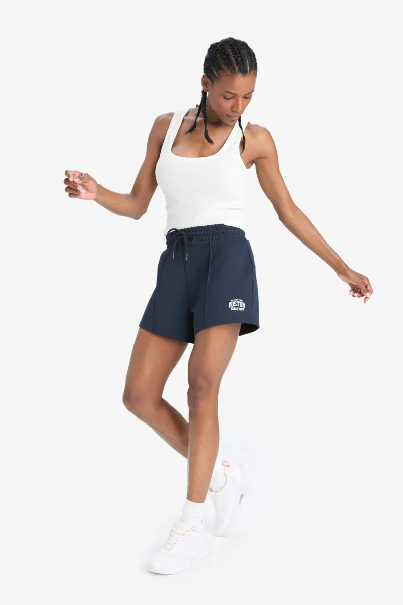 ديفاكتو DeFactoFit Flexible Waist White Sports Shorts