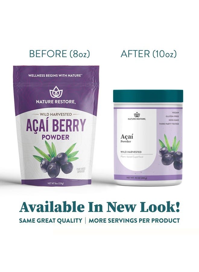 Nature Restore Wild Harvested Acai Berry Powder, 10 Ounces, Non GMO, Gluten Free, Brazilian Wild Grown - Image 5