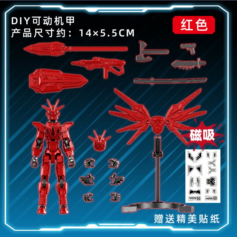 New Multi-Form Mecha Warrior Joint People Decompression Magnetic Multi-Joint Assembled Model Toys - Image 1