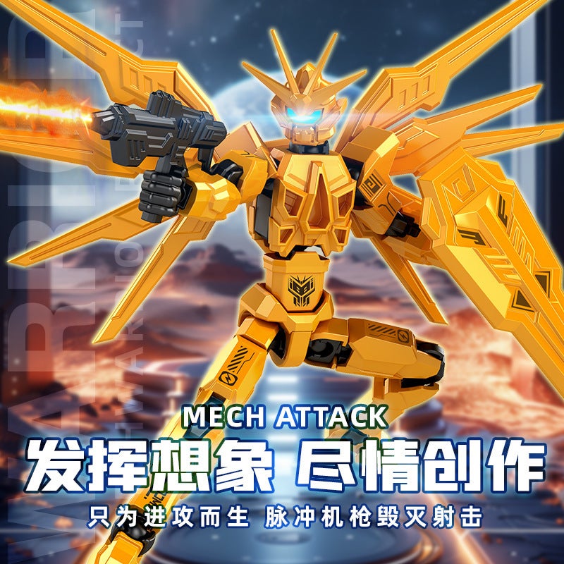 New Multi-Form Mecha Warrior Joint People Decompression Magnetic Multi-Joint Assembled Model Toys - Image 3