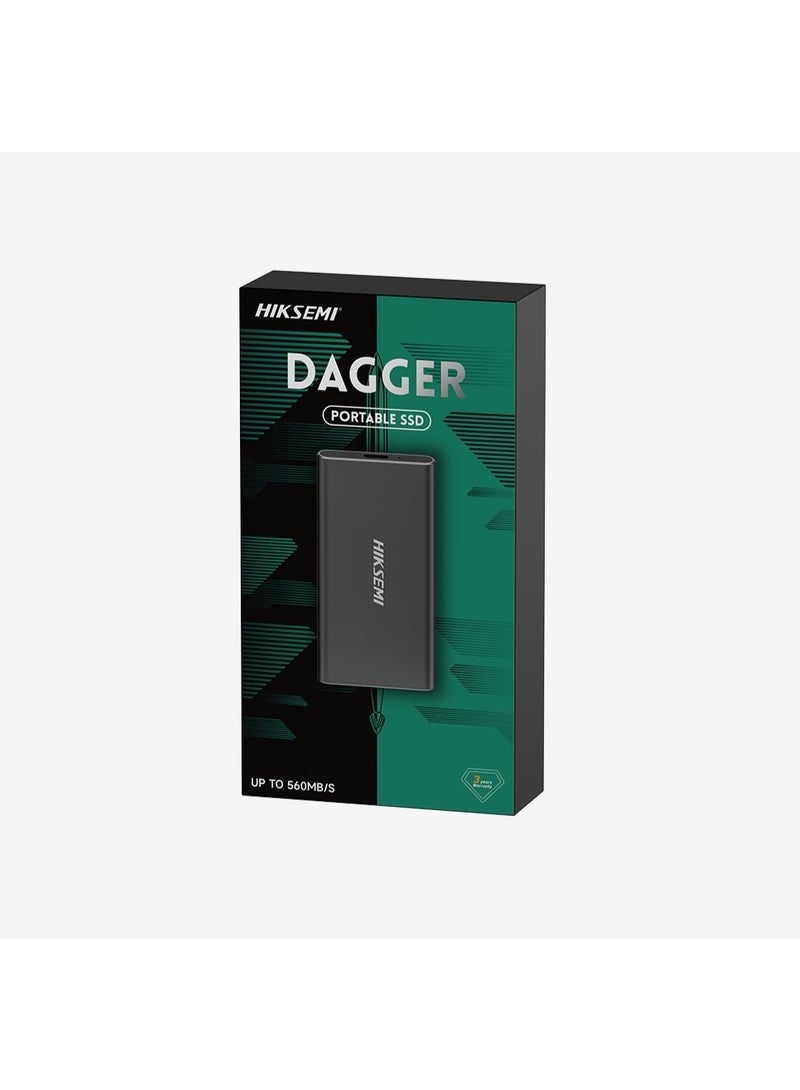 HIKSEMI HS-ESSD-T200N mini dagger External SSD 256GB/USB3.1,TypeC,Up to 560MB/s read speed, 510MB/s write speed, - Image 3