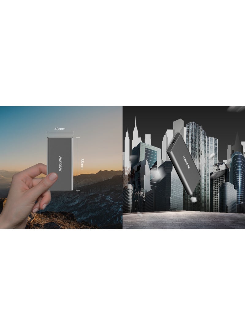 HIKSEMI HS-ESSD-T200N mini dagger External SSD 256GB/USB3.1,TypeC,Up to 560MB/s read speed, 510MB/s write speed, - Image 4