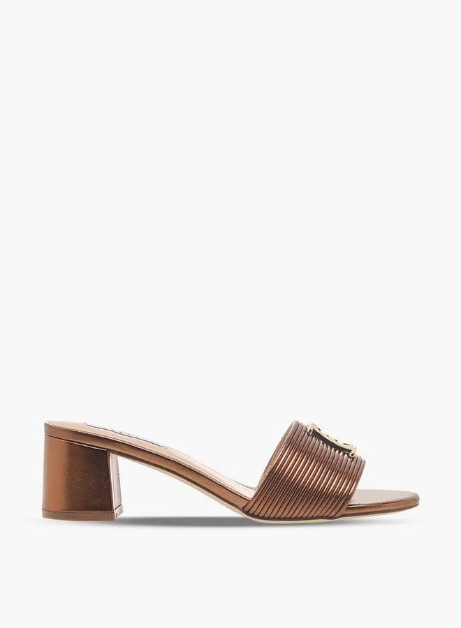 ELLE Women Metallic Block Heel Sandals Ramadan Collection