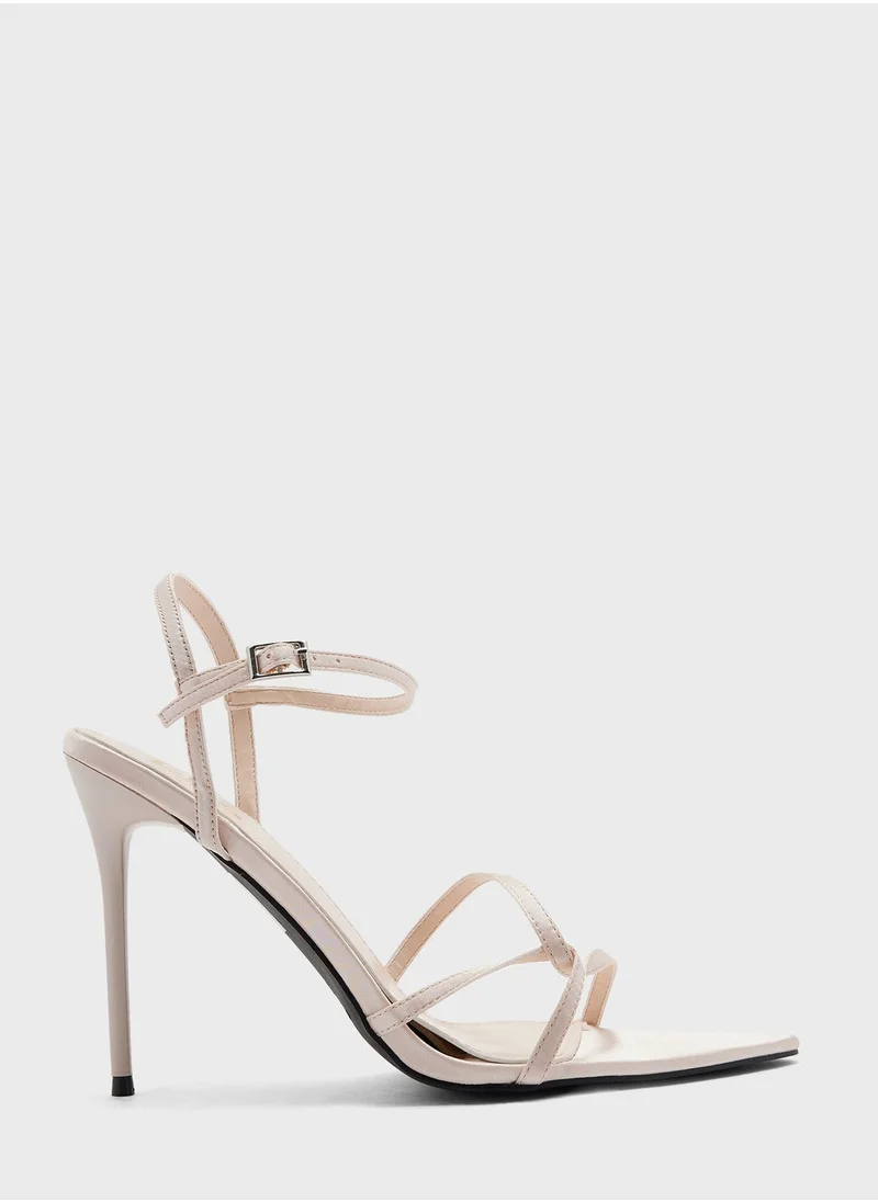 ايلا Pointed Toe Cross Strap High Heel Sandal