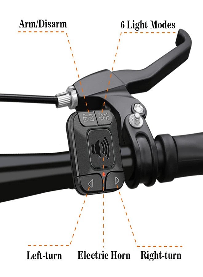 WSDCAM Remote for Smart Bike Tail Light Turn Signals Alarm - Image 4