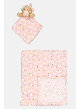 Snuggle Tots Baby Cow Girl Comforter And Blanket  - Image 1