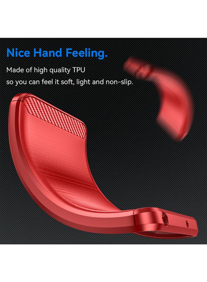 اس-توب جراب لهاتف Realme GT 6T مصنوع من ألياف الكربون وملمس ناعم من مادة TPU - Image 4