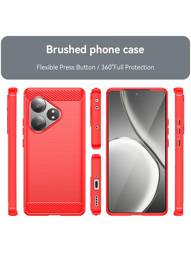 اس-توب جراب لهاتف Realme GT 6T مصنوع من ألياف الكربون وملمس ناعم من مادة TPU - Image 2