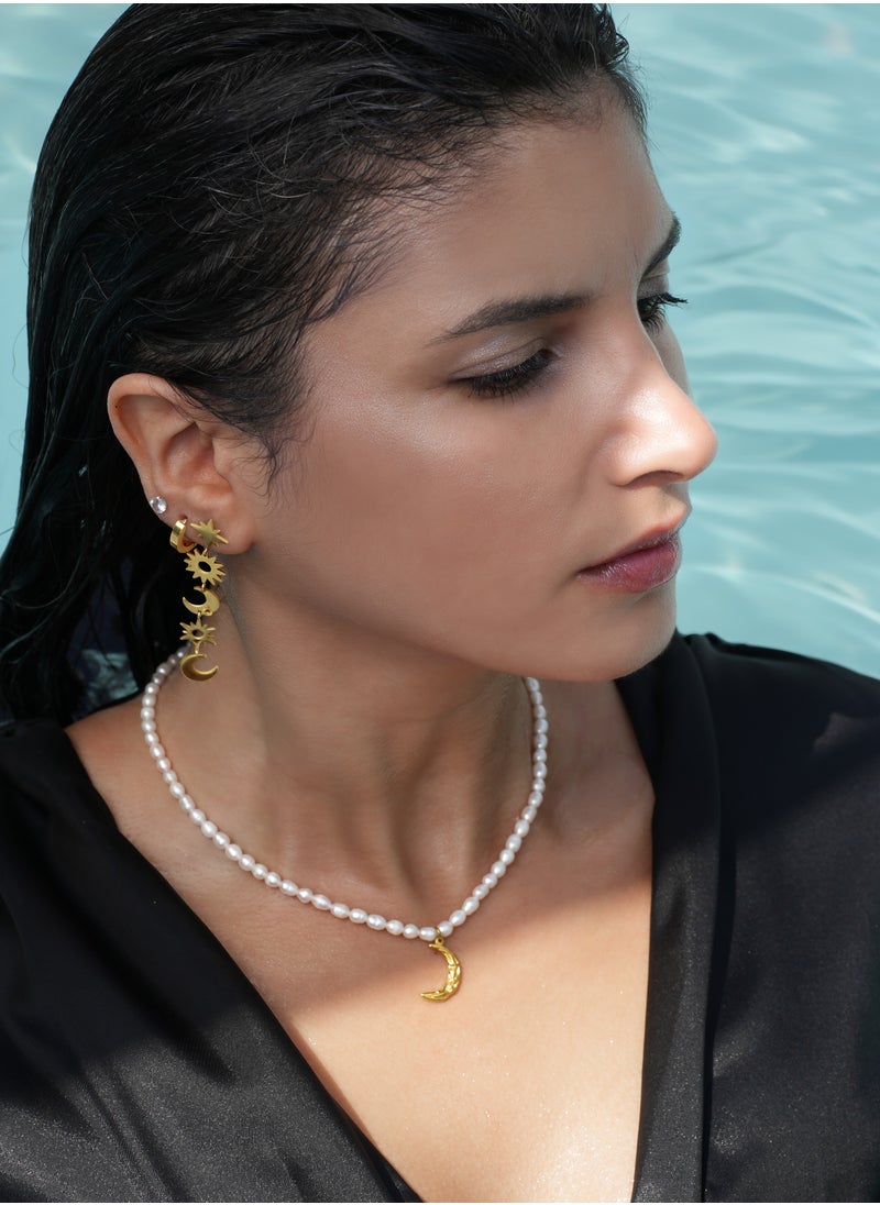 Clé de Lune - Moonlight Freshwater Pearls Necklace - Image 1