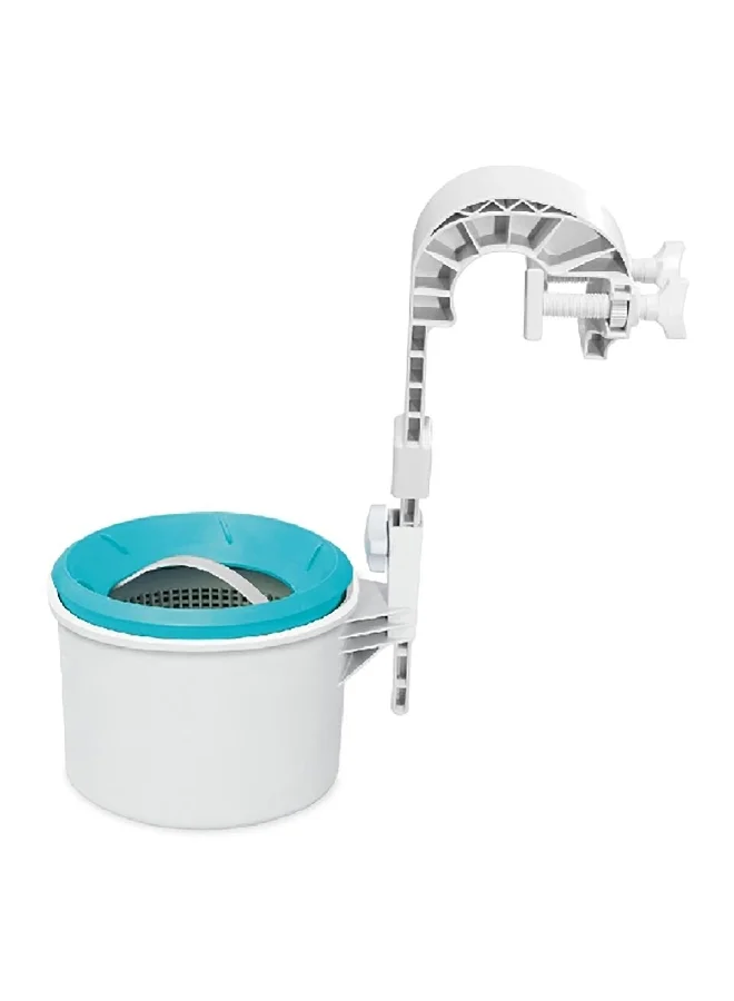 INTEX Deluxe Wall-Mounted Surface Removeable Basket Automatic Swimming Pool Skimmer White and Blue 20.96 x 24.13 x 33.02 cm INT28000