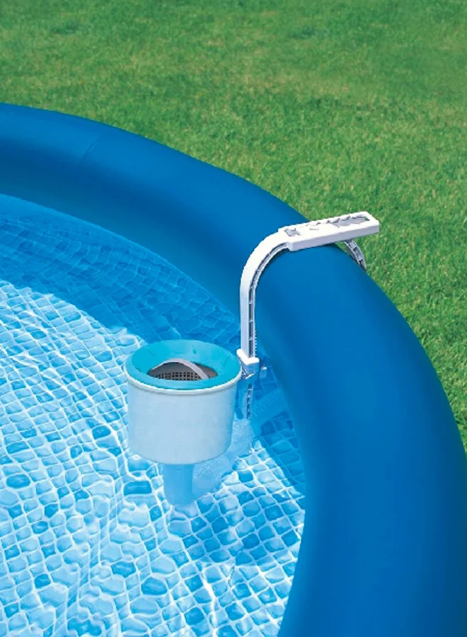 INTEX Deluxe Wall-Mounted Surface Removeable Basket Automatic Swimming Pool Skimmer White and Blue 20.96 x 24.13 x 33.02 cm INT28000