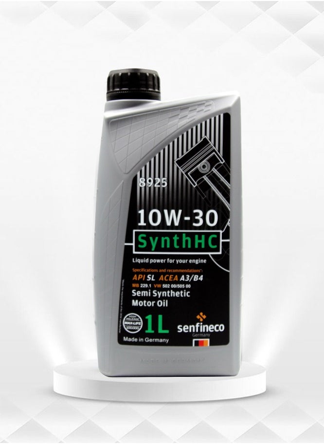 senfineco - Senfineco Germany 10 W 30 API SL A3/B4 Synthetic Engine Oil 1L 10.000 KM - Image 1