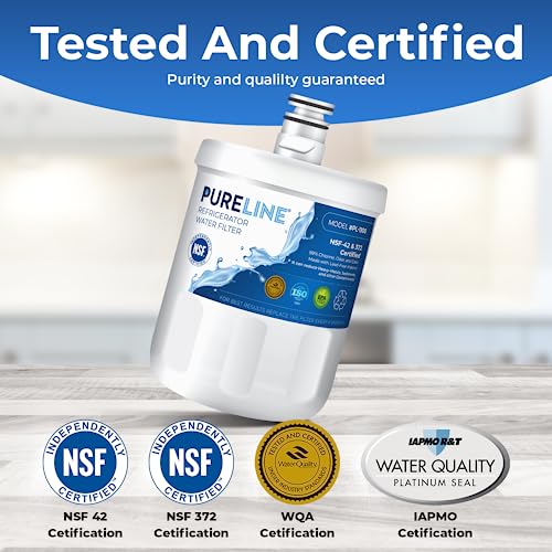 Pureline Water Filter Replacement for LG® LT500P®, ADQ72910911, 5231JA2002A, GEN11042FR-08, LFX25974ST Kenmore 9890, 46-9890 Refrigerator Water Filter (3 Pack) - Image 2