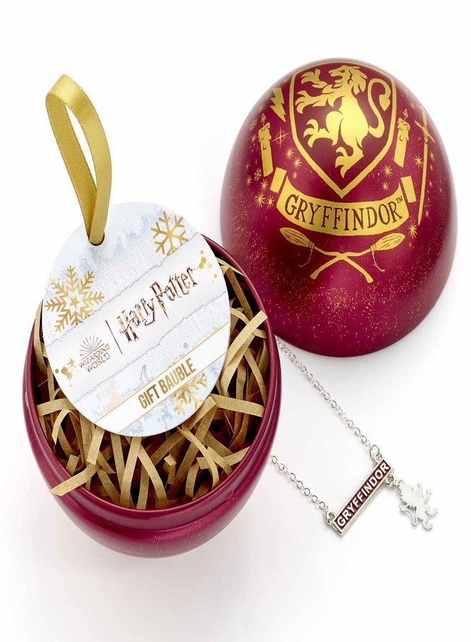 Harry Potter Official Harry Potter Gryffindor Bauble with House Necklace - Image 1