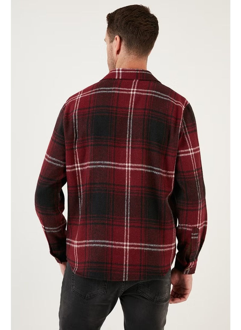 Buratti Plaid Long Sleeve Slim Fit Winter Shirt Men's SHIRT CF21W112844 - Image 3
