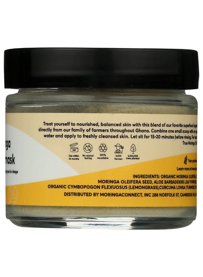 True Moringa Moringa Face Mask | Deep Pore Detox Clarifying and Purifying Facial Mask | Vegan Skincare