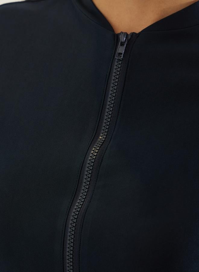 Styli Pack of 2 - Full Sleeve Half Zip Tunic with Ruffle Detail and Leggings Burkini Set - Image 3