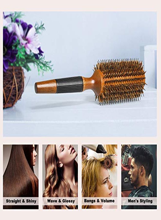 BESTOOL Round Brush For Blow Drying, Round Hair Brush For Women Or Men, Boar Bristle Large Round Hairbrush For Quick Blowout, Add Shine/Volume, Minimize Damage (2.8 Inch) - Image 5